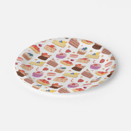 ケーキパイズカップケーキズガロール砂漠 ペーパープレート