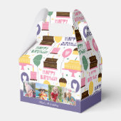 ケーキパタカラフルーンハッピーバースデー(写真付き) フェイバーボックス (裏面サイド)