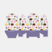 ケーキパタカラフルーンハッピーバースデー(名前あり) フェイバーボックス (折り畳みなし)
