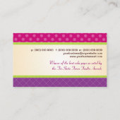 ケーキパタポップ・アートのーン名刺 名刺 (裏面)