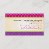 ケーキパタポップ・アートのーン名刺 名刺 (裏面)