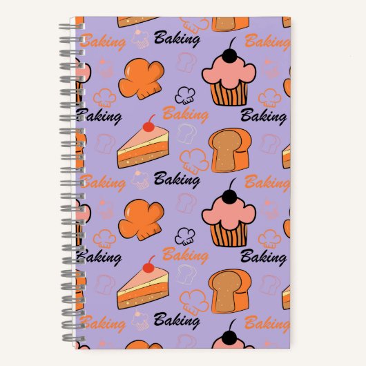 ケーキパターン ノートブック (正面)