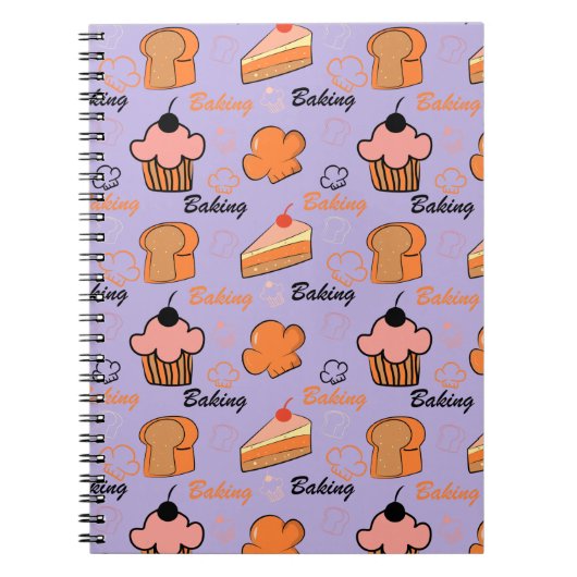 ケーキパターン ノートブック (正面)