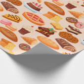 ケーキパターン ラッピングペーパー (角)