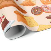 ケーキパターン ラッピングペーパー (ロールコーナー)