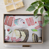 ケーキパティスリーパティシストリーカップケーキプチフォー 薄葉紙 (ギフト)