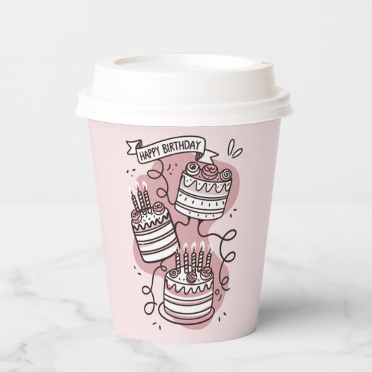 ケーキパレード 紙コップ (正面)