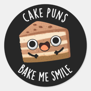 ケーキパンベイクミースマイルおもしろいフードプンダークBG ラウンドシール
