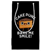 ケーキパンベイクミースマイルおもしろいベーキングプンダークBG スモールペーパーバッグ (正面)