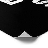 ケーキパンベイクミースマイルおもしろいベーキングプンダークBG ポスター (角)