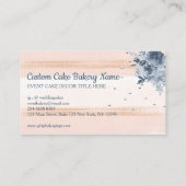 ケーキパーティーベーカリーネイビー 名刺 (裏面)