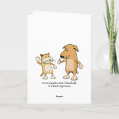 ケーキフェレおもしろいート誕生日カード カード (裏面)