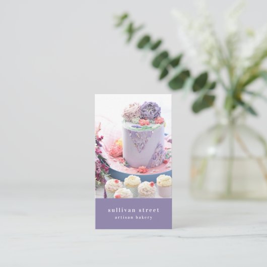ケーキフォトアーティザンベーカリー 名刺 (スタンド正面)