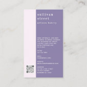 ケーキフォトアーティザンベーカリー 名刺 (裏面)