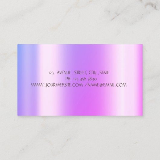 ケーキフラワードリップスベーカリー 名刺 (裏面)