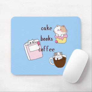 ケーキブックコーヒー マウスパッド