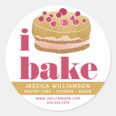 ケーキブルゴーニュ赤金ゴールドパティシシェフベイクタイはっきりしたプ ラウンドシール (正面)