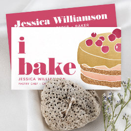 ケーキブルゴーニュ赤金ゴールドパティシシェフベイクタイはっきりしたプ 名刺