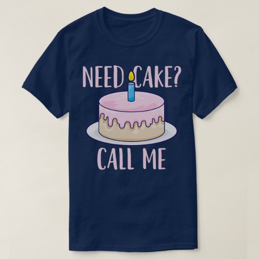 ケーキベイカーケーキデコレータパティシシェフ Tシャツ (デザイン正面)