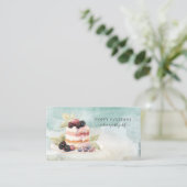 ケーキベイカーベーカリーパティシシェフケータリングビジネス 名刺 (スタンド正面)