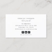 ケーキベイカーベーカリーパティシシェフケータリング 名刺 (裏面)