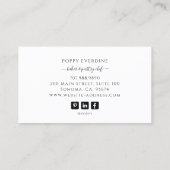 ケーキベイカーベーカリーパティシシェフケータリング 名刺 (裏面)