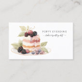 ケーキベイカーベーカリーパティシシェフケータリング 名刺 (正面)