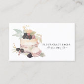 ケーキベイカーベーカリーパティシシェフケータリング 名刺 (正面)