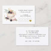 ケーキベイカーベーカリーペストリーシェフカターブラックロイヤリティ ロイヤリティカード (正面/裏面)