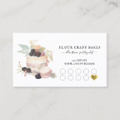 ケーキベイカーベーカリーペストリーシェフカターブラックロイヤリティ ロイヤリティカード (正面)