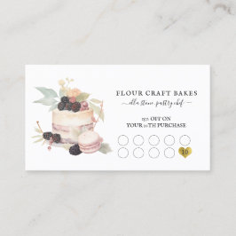 ケーキベイカーベーカリーペストリーシェフカターブラックロイヤリティ ロイヤリティカード