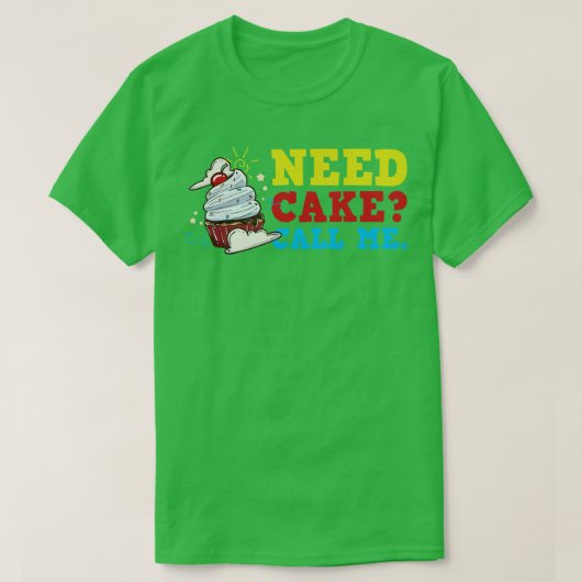 ケーキベイカーベーキング1 Tシャツ (デザイン正面)