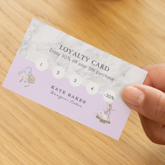 ケーキベイカーロイヤリティリワードQRコード 名刺