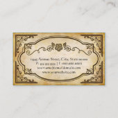 ケーキベイカー – エレガントヴィンテージアンティーク 名刺 (裏面)