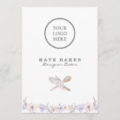 ケーキベーカリーシェフ水彩フラットメニュー価格リスト メニュー (正面)