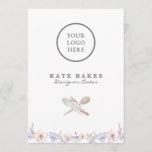 ケーキベーカリーシェフ水彩フラットメニュー価格リスト メニュー (正面)