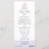 ケーキベーカリーシェフ水彩フラットメニュー価格リスト メニュー (裏面)