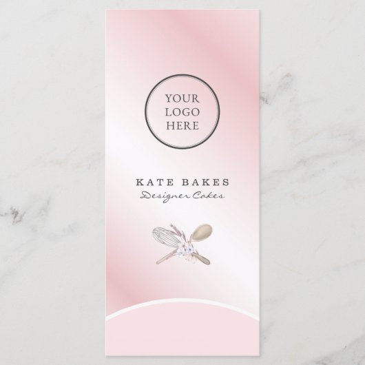 ケーキベーカリーシェフ赤面ピンクカフェ価格表 メニュー (正面)