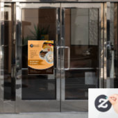 ケーキベーカリーショップウィンドウにしがみつく ウィンドウサイン (オフィスドア)