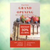 ケーキベーカリースモールビジネスグランドオープン ウィンドウサイン (シート3)