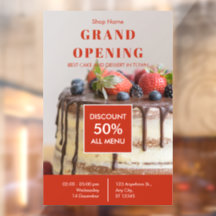 ケーキベーカリースモールビジネスグランドオープン