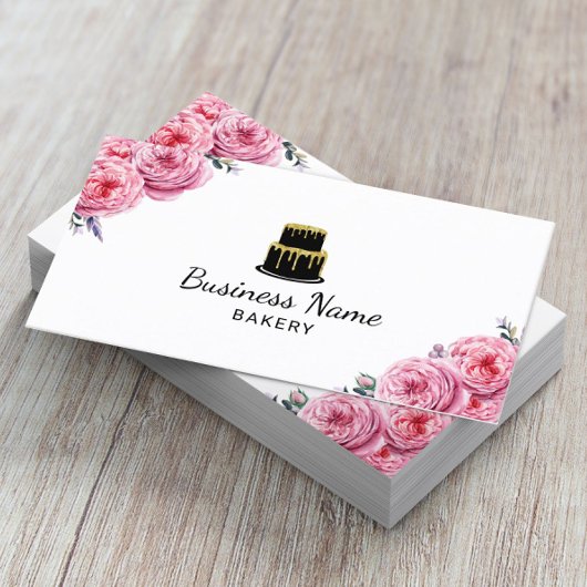 ケーキベーカリーパティシシェフエレガントフローラ 名刺