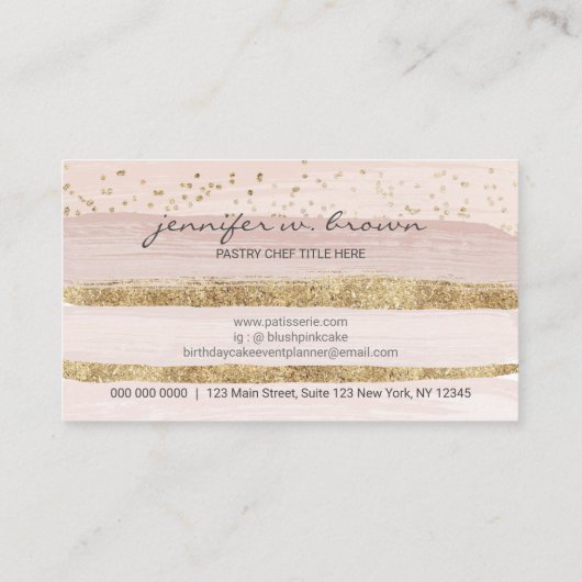 ケーキベーカリーパティシパティスリー 名刺 (裏面)