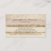 ケーキベーカリーパティスレークリームベージュ 名刺 (裏面)