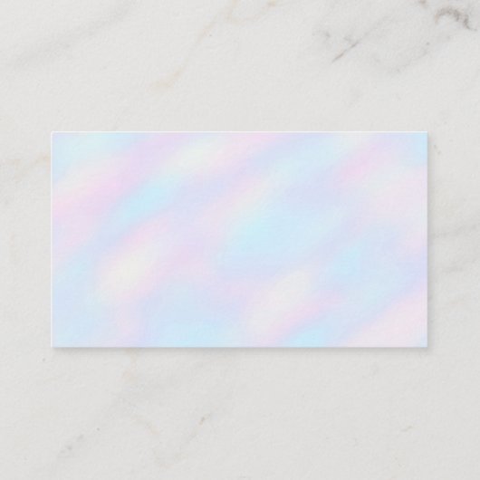 ケーキベーカリー名刺 |パステル抽象芸術 名刺 (裏面)