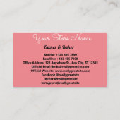 ケーキベーカリー名刺 名刺 (裏面)