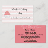 ケーキベーカリー名刺 名刺 (正面/裏面)