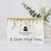 ケーキベーカリー金ゴールドドリップアイシングペストリーシェフマーブル (スタンド正面)