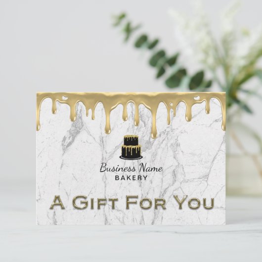 ケーキベーカリー金ゴールドドリップアイシングペストリーシェフマーブル (スタンド正面)