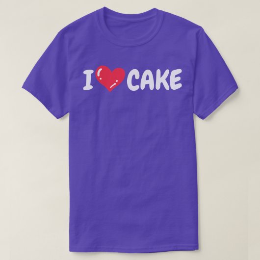 ケーキベーカーのケーキ愛好家デザート Tシャツ (デザイン正面)